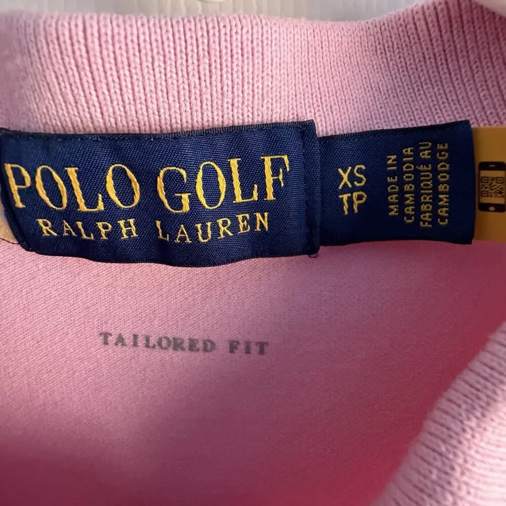 Ralph Lauren Polo Golf Tailored Fit Long Sleeve Women XS Pink Preppy Academia - Picture 3 of 5